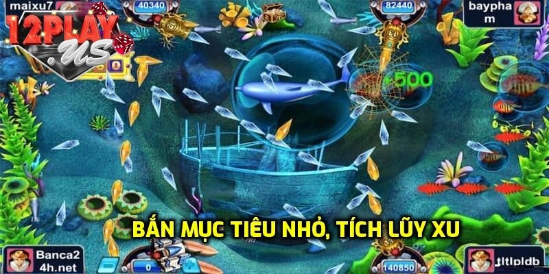 Săn cá nhỏ để tích xu hiệu quả