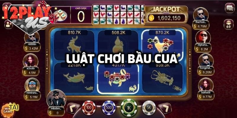 Cách chơi lắc bầu cua tại 12Play online